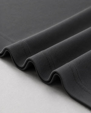 Essential Oversized T-Shirt in Dark Gray, fabric and construction detail