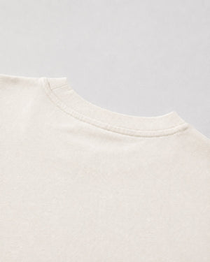 Essential Oversized T-Shirt in Off-White, fabric and construction detail