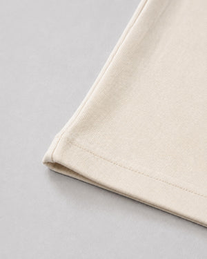 Essential Oversized T-Shirt in Off-White, fabric and construction detail