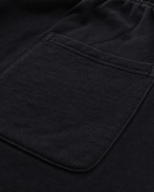 Essential Relaxed Short in Black, fabric and construction detail