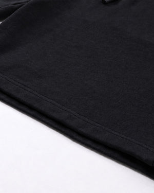 Essential Relaxed Short in Black, fabric and construction detail
