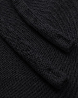 Essential Relaxed Short in Black, fabric and construction detail
