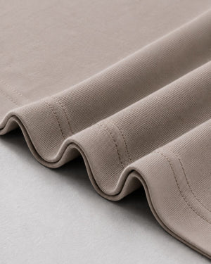 Logo Oversized T-Shirt in Brown, fabric and construction detail