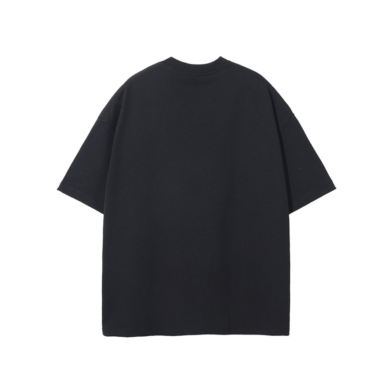 Oversized Piquet T-shirt - Black