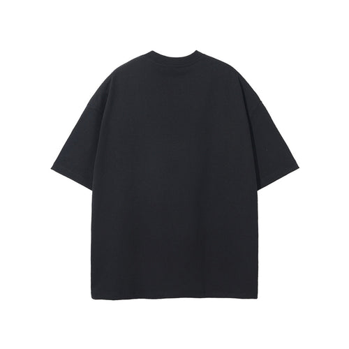 Oversized Piquet T-shirt - Black