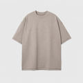 Oversized Piquet T-shirt - Brown