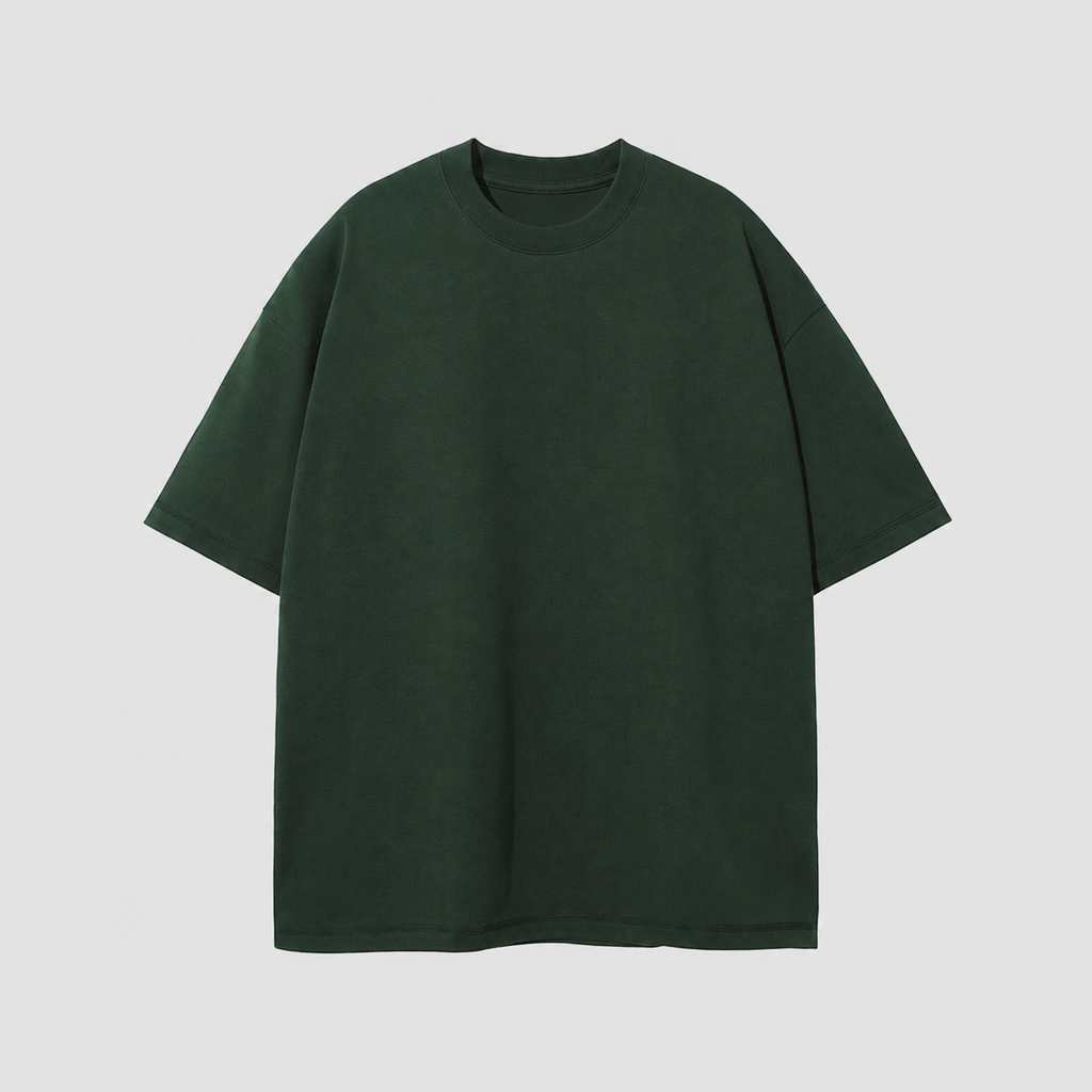 Oversized Piquet T-shirt - Green