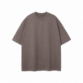 Oversized Piquet T-shirt - Coffee