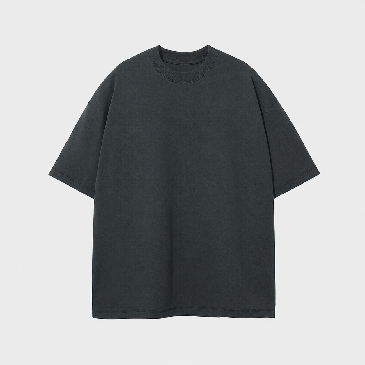 Oversized Piquet T-shirt - Black