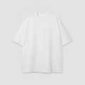 Oversized Piquet T-shirt - Gray Blue