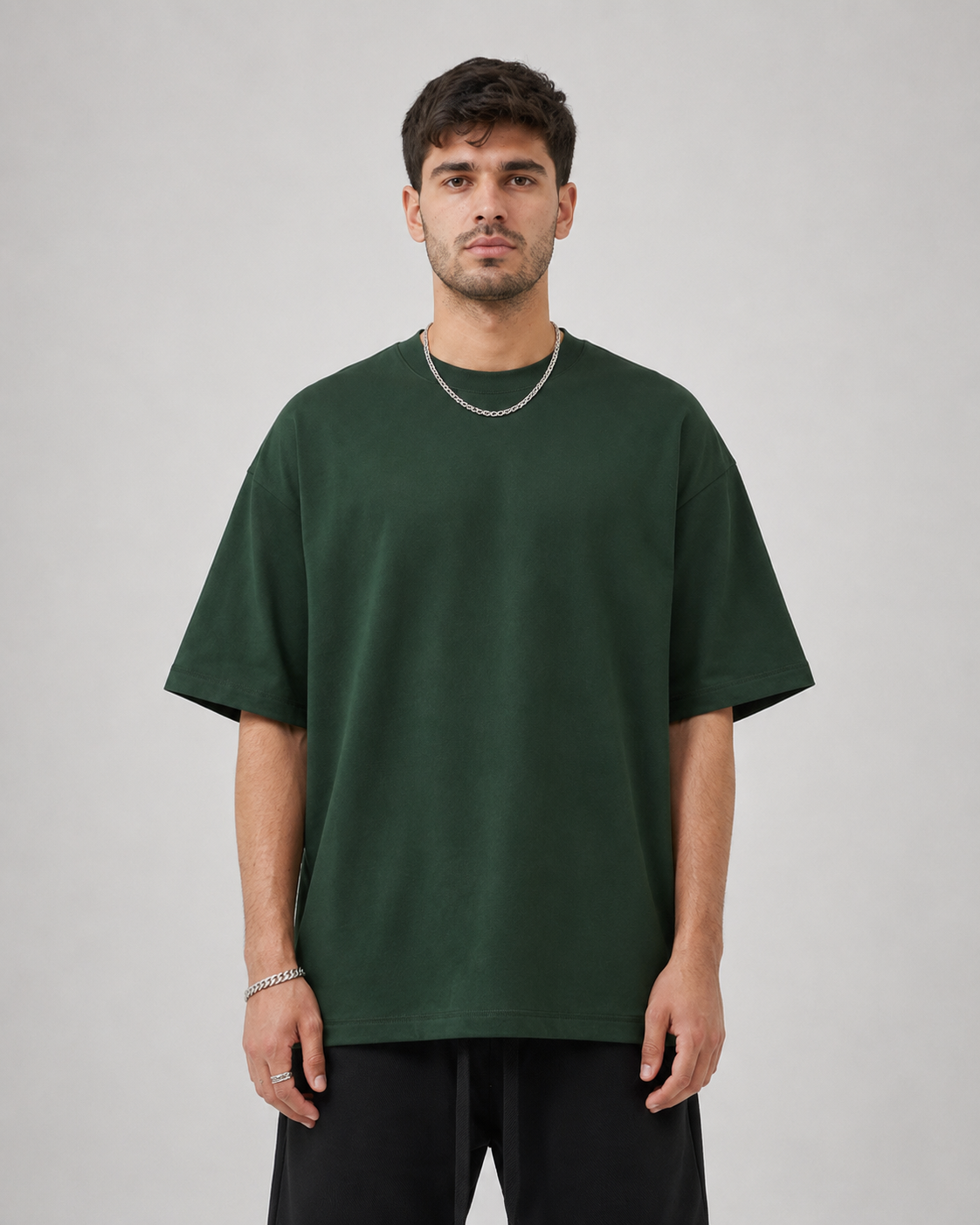 Oversized Piquet T-shirt - Green