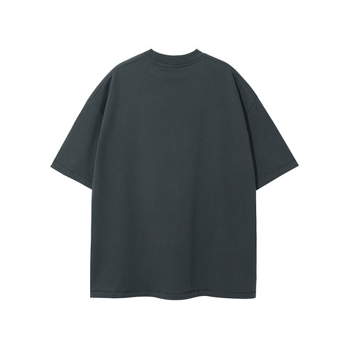 Oversized Piquet T-shirt - Dark Gray
