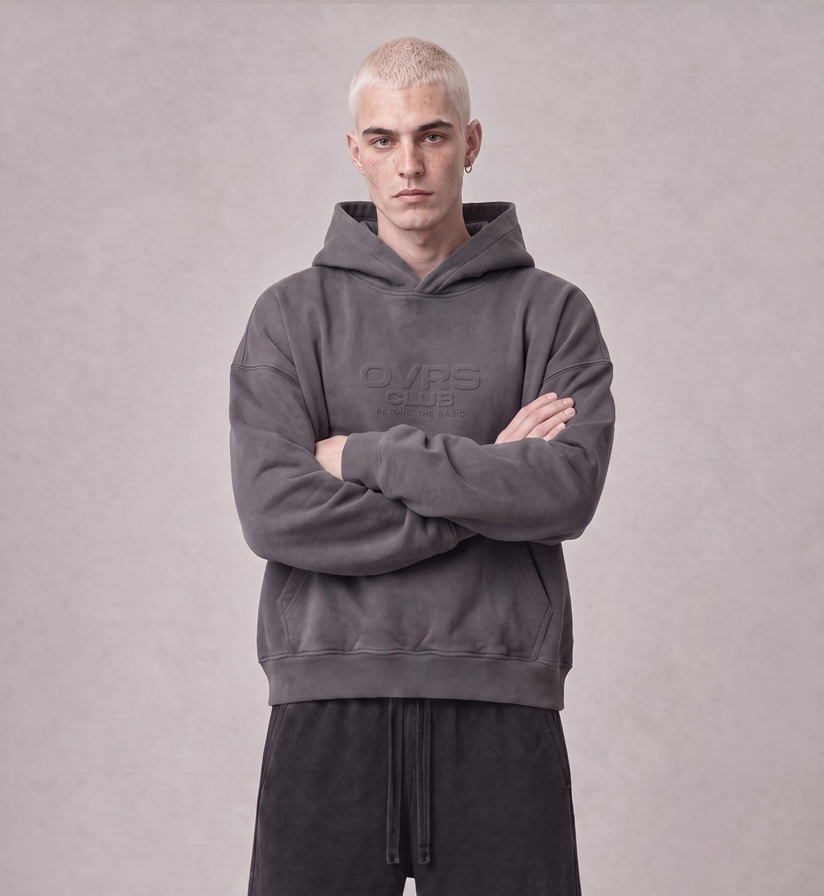 Essential Oversized Hoodie - Dark Gray