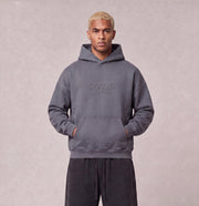 Essential Oversized Hoodie - Gray Blue