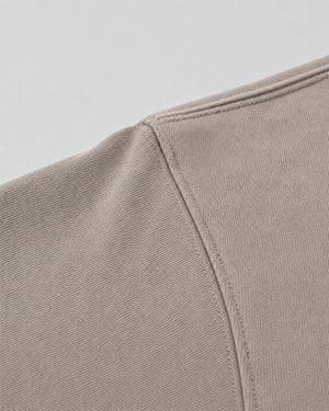 Essential Oversized T-Shirt in Brown, fabric and construction detail
