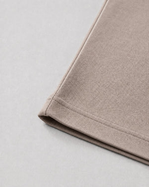 Essential Oversized T-Shirt in Brown, fabric and construction detail