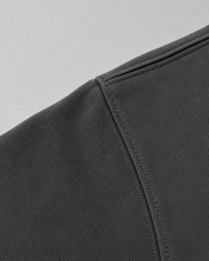 Essential Oversized T-Shirt in Dark Gray, fabric and construction detail