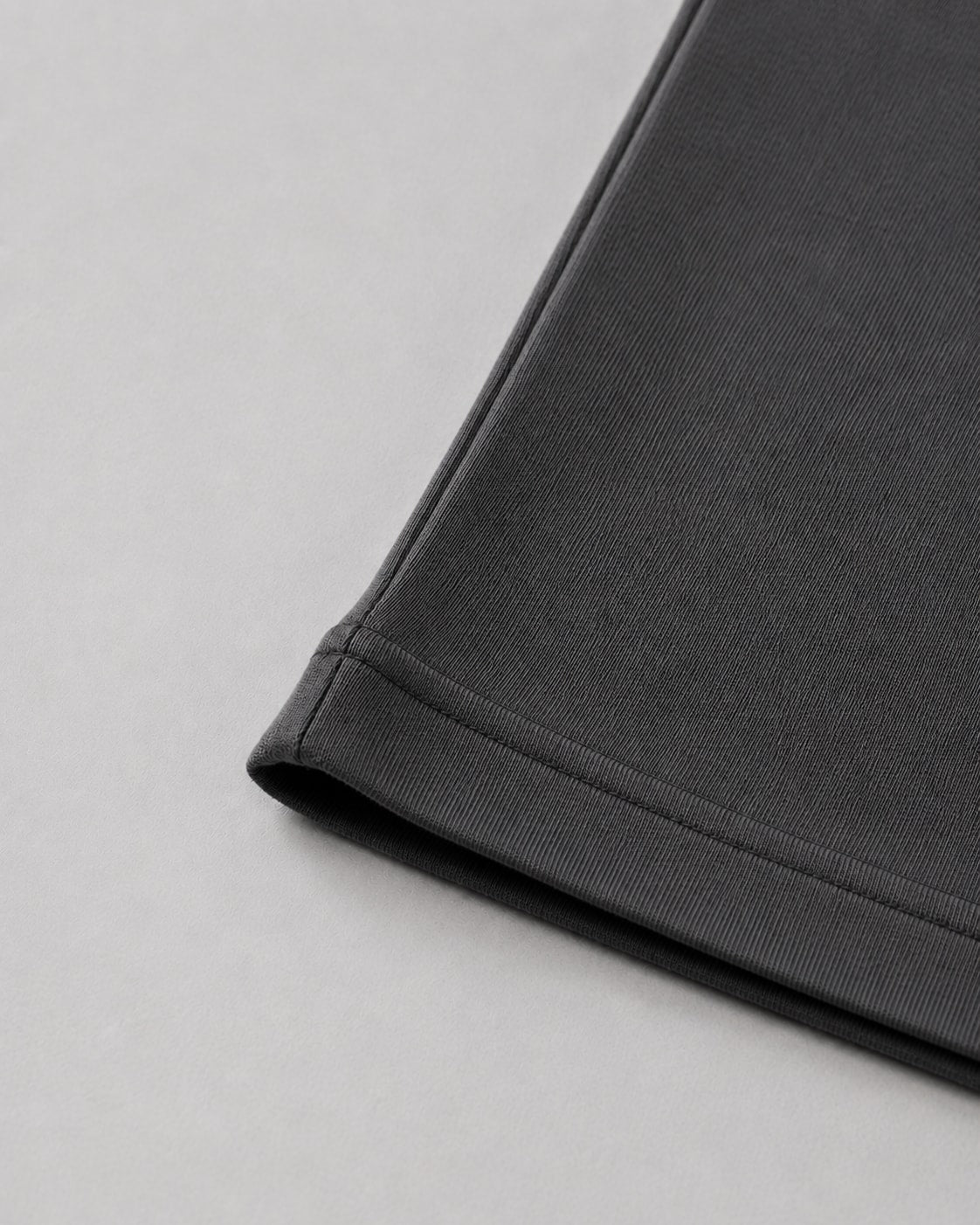 Essential Oversized T-Shirt in Dark Gray, fabric and construction detail