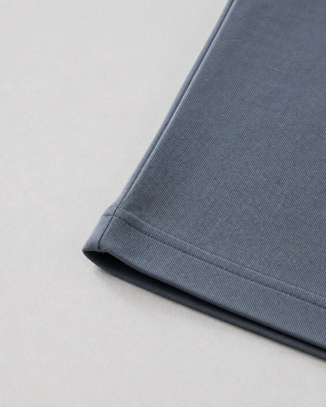 Essential Oversized T-Shirt in Gray Blue, fabric and construction detail
