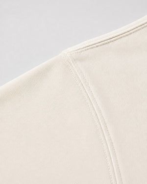 Essential Oversized T-Shirt in Off-White, fabric and construction detail