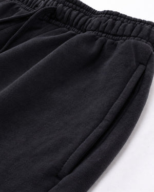 Essential Relaxed Short in Black, fabric and construction detail