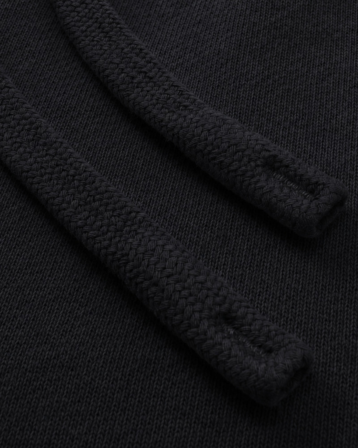 Essential Relaxed Short in Black, fabric and construction detail