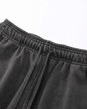 Essential Relaxed Short in Dark Gray, fabric and construction detail