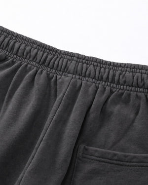 Essential Relaxed Short in Dark Gray, fabric and construction detail