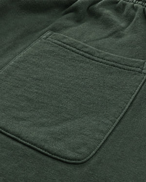 Essential Relaxed Short in Green, fabric and construction detail