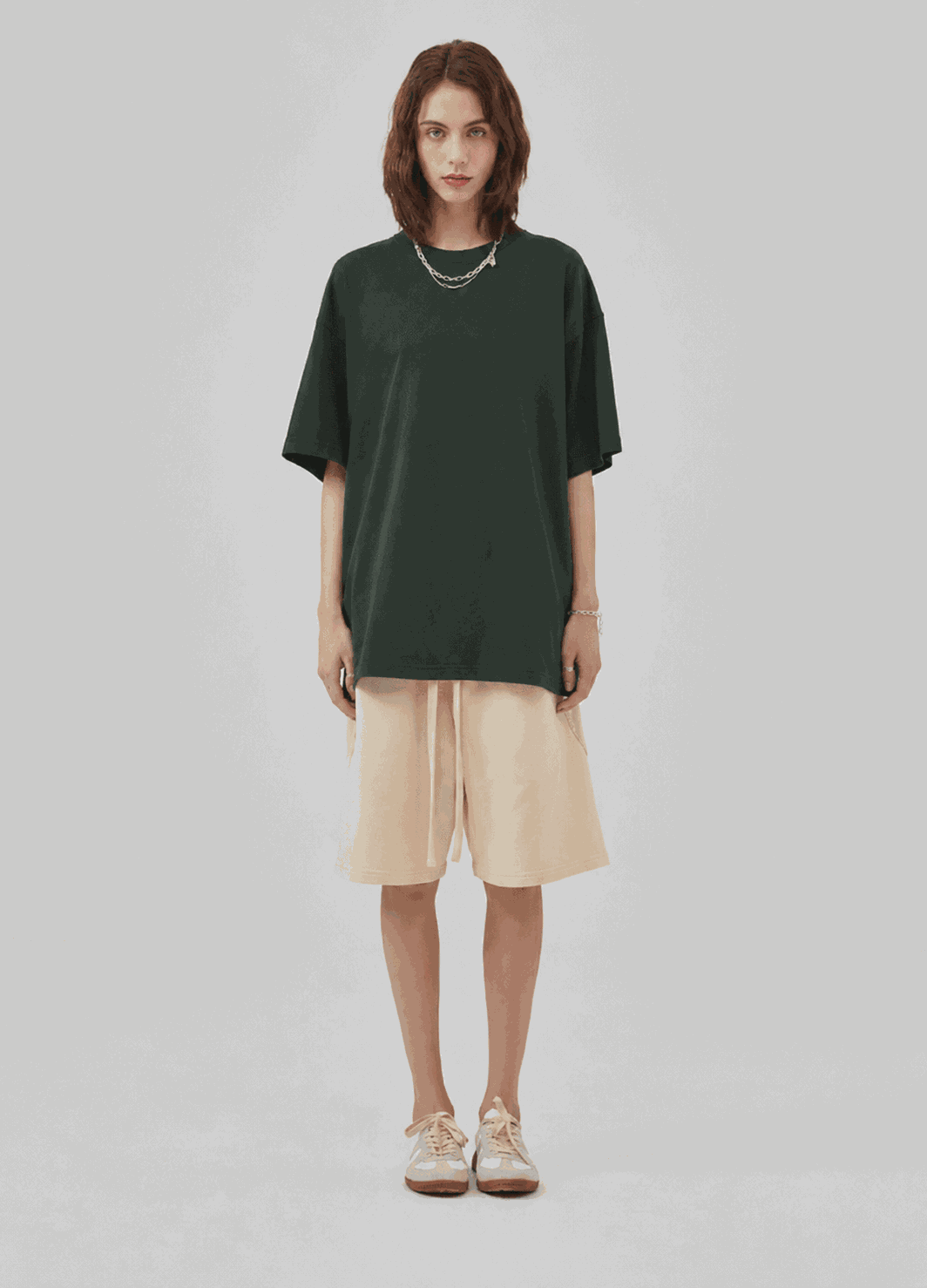 Oversized Piquet T-shirt - Green
