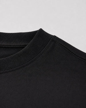 Logo Oversized T-Shirt in Black, fabric and construction detail