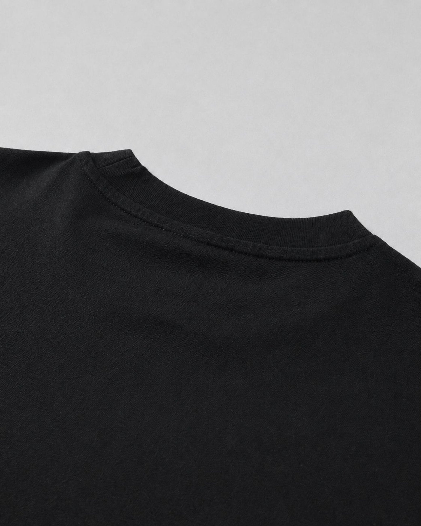 Logo Oversized T-Shirt in Black, fabric and construction detail