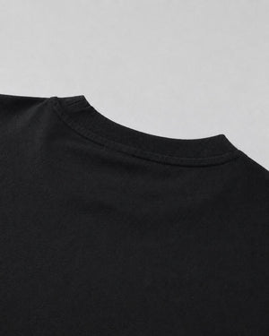 Logo Oversized T-Shirt in Black, fabric and construction detail