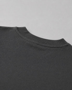 Logo Oversized T-Shirt in Dark Gray, fabric and construction detail