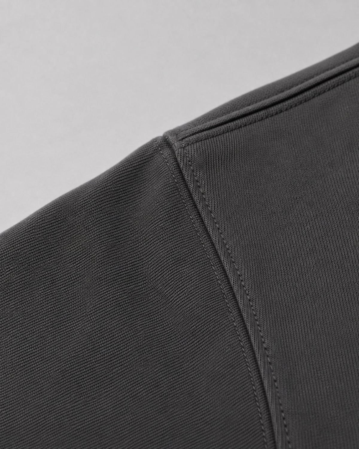 Logo Oversized T-Shirt in Dark Gray, fabric and construction detail