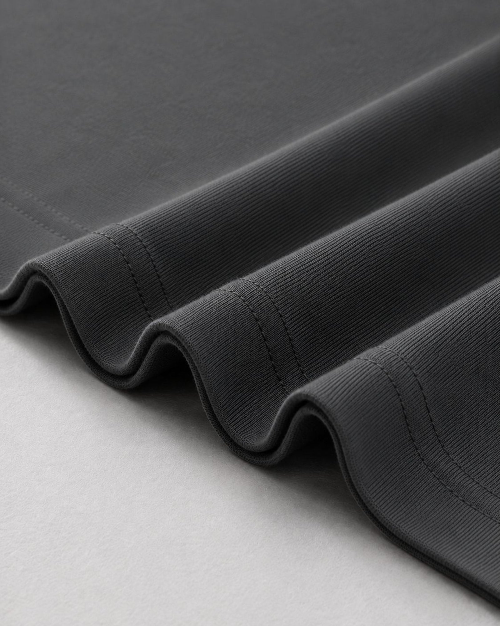 Logo Oversized T-Shirt in Dark Gray, fabric and construction detail