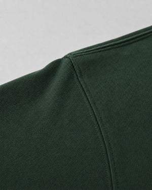 Logo Oversized T-Shirt in Green, fabric and construction detail