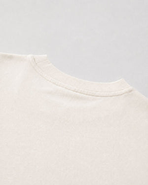 Logo Oversized T-Shirt in Off-White, fabric and construction detail
